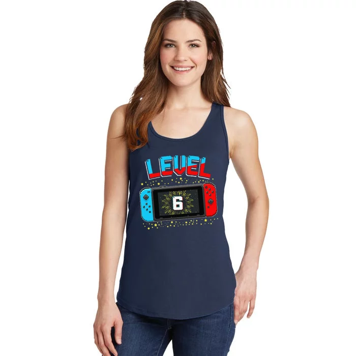 Level 6 Unlocked Gamer 6th Birthday Gift Video Game Lovers Ladies Essential Tank