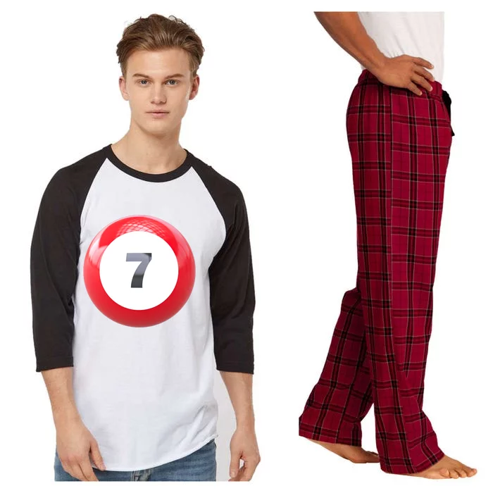 Lucky 7 Ball Raglan Sleeve Pajama Set