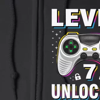 Level 7 Unlocked Awesome 2015 Video Game 7th Birthday Full Zip Hoodie