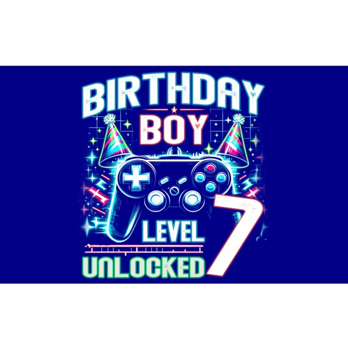 Level 7 Unlocked Birthday Gamer Video Game Party Gift Bumper Sticker