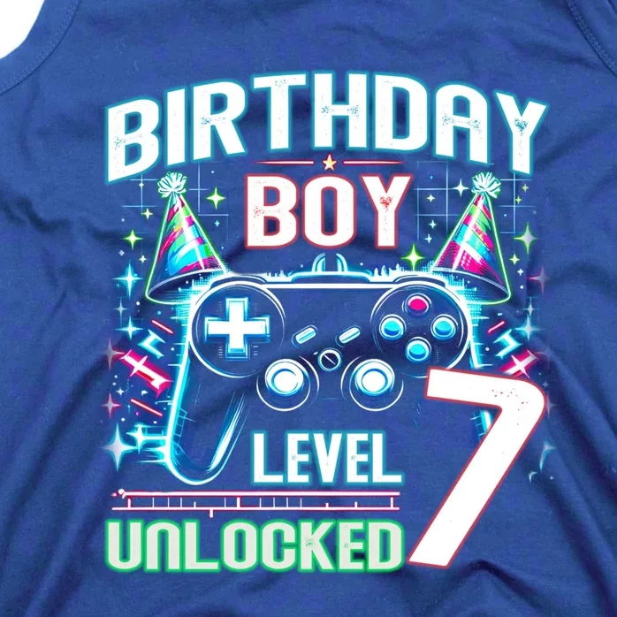 Level 7 Unlocked Birthday Gamer Video Game Party Gift Tank Top