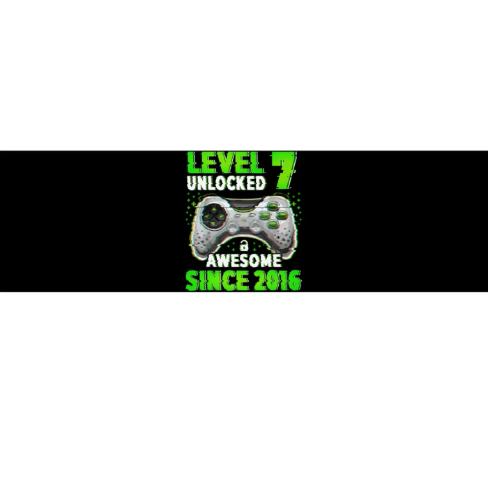 Level 7 Unlocked Video Game 7th Birthday Gamer Boys Bumper Sticker