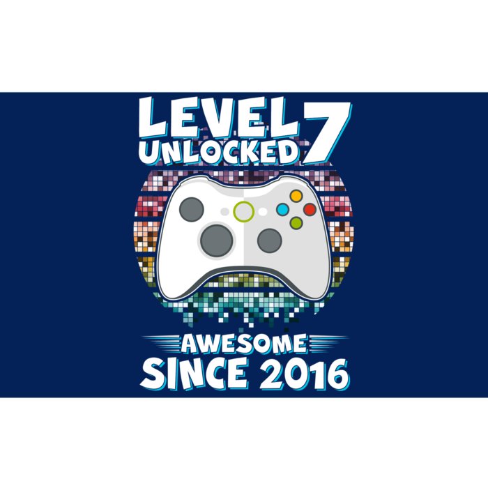 Level 7 Unlocked Awesome Since 2016 Gamer Birthday Bumper Sticker