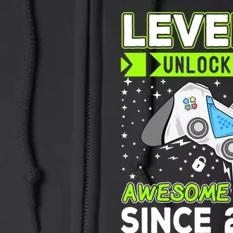 Level 7 Unlocked Awesome 2016 Video Game 7th Birthday Funny Full Zip Hoodie