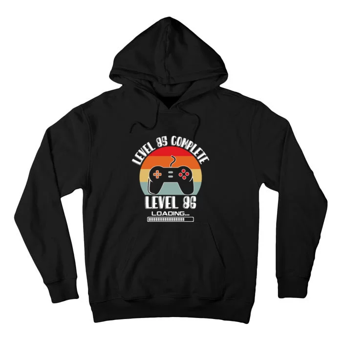 Level 85 Complete Level 86 Loading Vintage Birthday Video Game Tall Hoodie