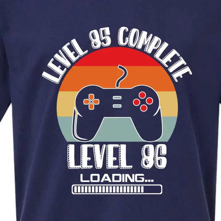 Level 85 Complete Level 86 Loading Vintage Birthday Video Game Sueded Cloud Jersey T-Shirt