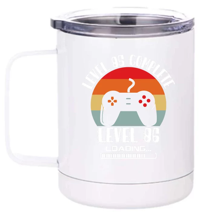 Level 85 Complete Level 86 Loading Vintage Birthday Video Game Front & Back 12oz Stainless Steel Tumbler Cup