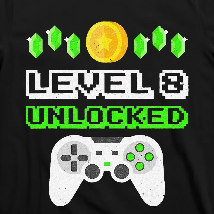 Level 8 Unlocked Funny 8 Year Old Gamer Birthday T-Shirt