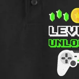 Level 8 Unlocked Funny 8 Year Old Gamer Birthday Dry Zone Grid Performance Polo