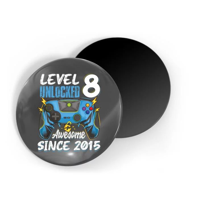 Level 8 Unlocked Awesome 2015 8th Birthday Video Games Magnet