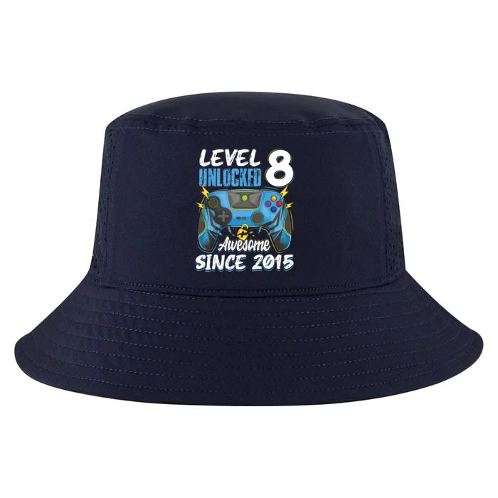 Level 8 Unlocked Awesome 2015 8th Birthday Video Games Cool Comfort Performance Bucket Hat