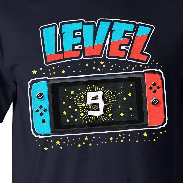 Level 9 Birthday 9 Years Old Video Games Gift Tall T-Shirt