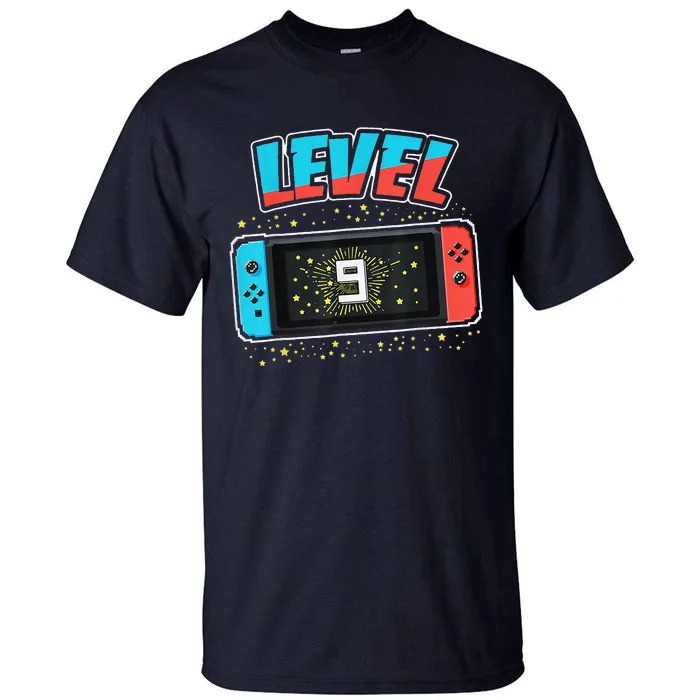 Level 9 Birthday 9 Years Old Video Games Gift Tall T-Shirt