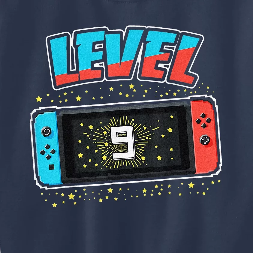 Level 9 Birthday 9 Years Old Video Games Gift Kids Sweatshirt