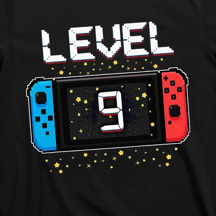 Level 9 Birthday Gaming 9 Year Old Video Games Gift T-Shirt