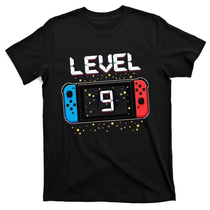 Level 9 Birthday Gaming 9 Year Old Video Games Gift T-Shirt