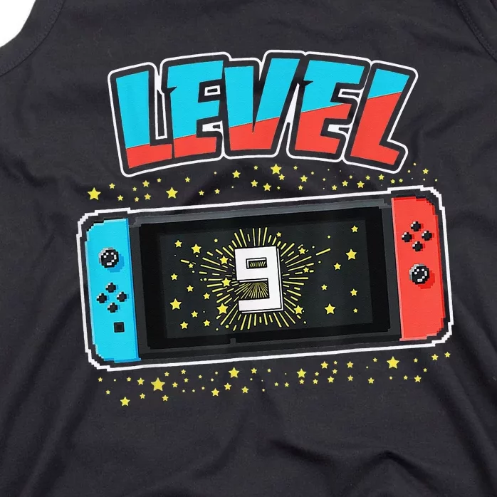 Level 9 Birthday 9 Years Old Video Games Gift Tank Top