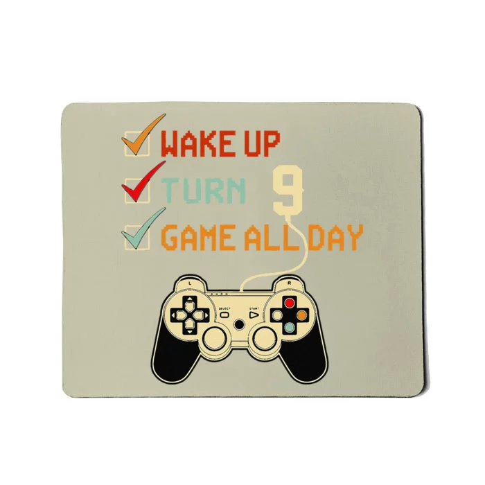 Level 9 Birthday 9 Year Old Video Gamer Gaming Gifts Mousepad