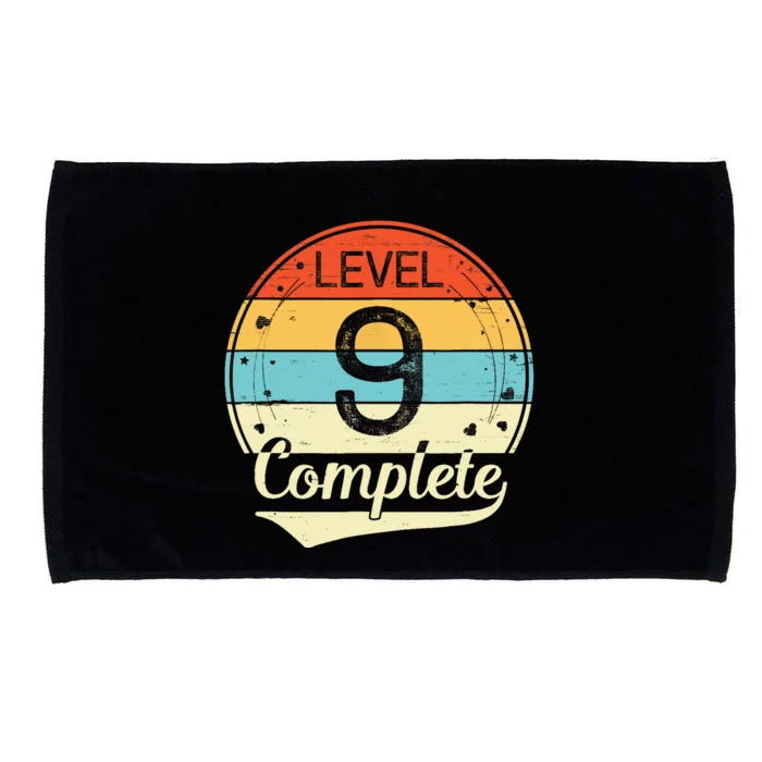 Level 9 Complete Retro 9th Wedding Anniversary Microfiber Hand Towel