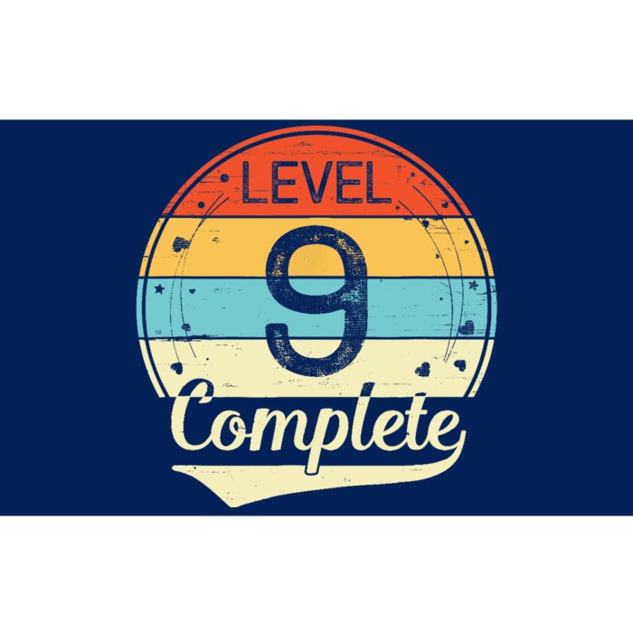 Level 9 Complete Retro 9th Wedding Anniversary Bumper Sticker