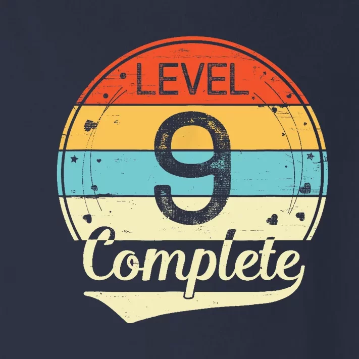 Level 9 Complete Retro 9th Wedding Anniversary Toddler Long Sleeve Shirt