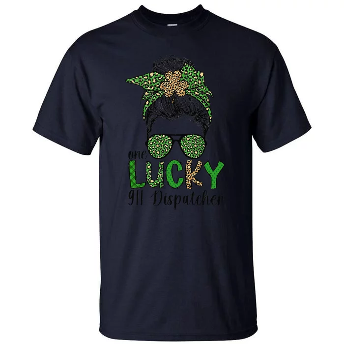 Lucky 911 Dispatcher St. Patrick's Day 911 Operator Tall T-Shirt