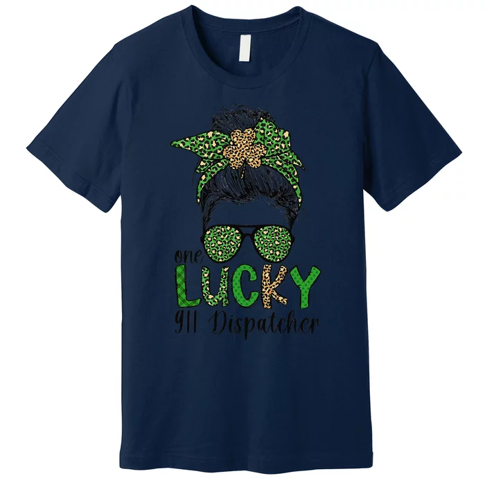 Lucky 911 Dispatcher St. Patrick's Day 911 Operator Premium T-Shirt