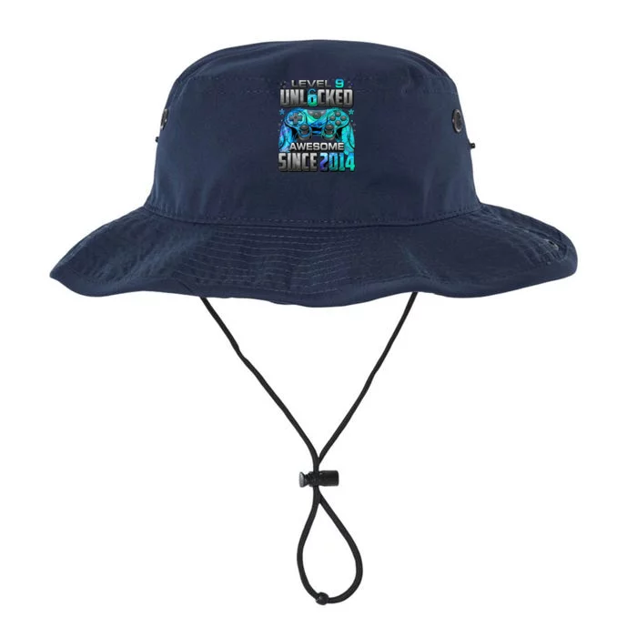 Level 9 Unlocked Awesome Since 2014 9th Birthday Gaming Legacy Cool Fit Booney Bucket Hat