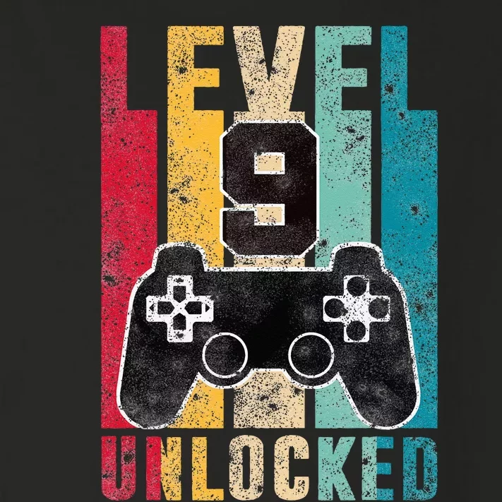 Level 9 Unlocked 9 Year Old Bday Gifts Gaming 9th Birthday Toddler Long Sleeve Shirt