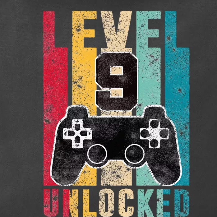 Level 9 Unlocked 9 Year Old Bday Gifts Gaming 9th Birthday Zip Tote Bag