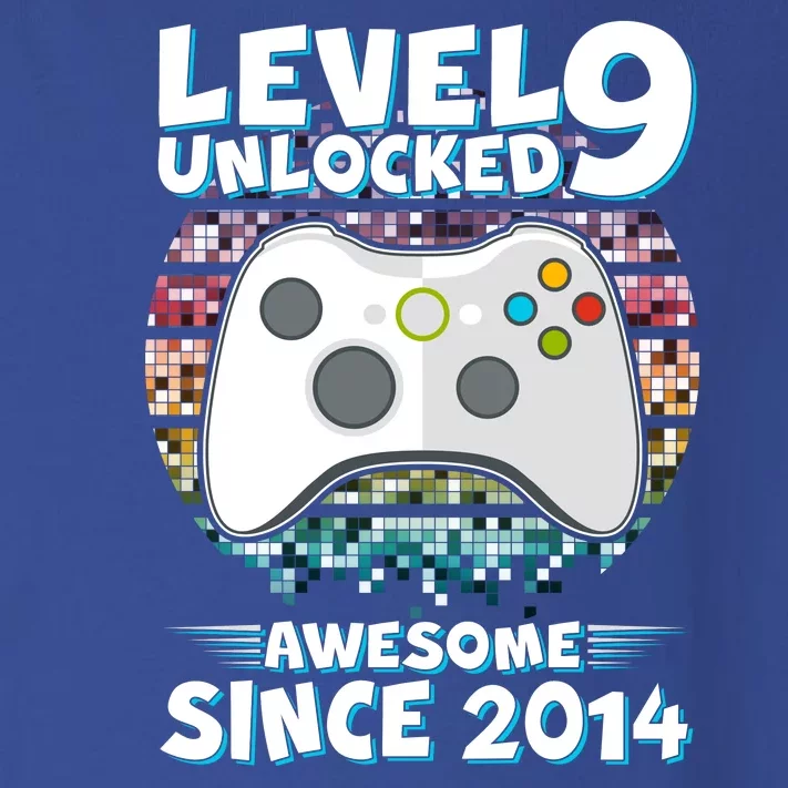 Level 9 Unlocked Awesome Since 2014 Gamer Birthday Toddler Long Sleeve Shirt