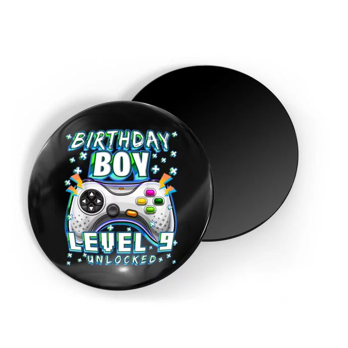 Level 9 Unlocked Video Game 9th Birthday Gamer Boys TShirt Magnet