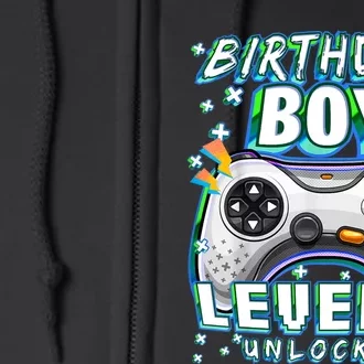 Level 9 Unlocked Video Game 9th Birthday Gamer Boys TShirt Full Zip Hoodie