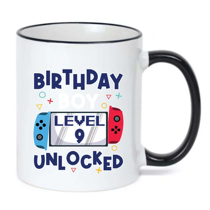 Level 9 Unlocked Gamer 9th Birthday Celebration Gift Black Color Changing Mug