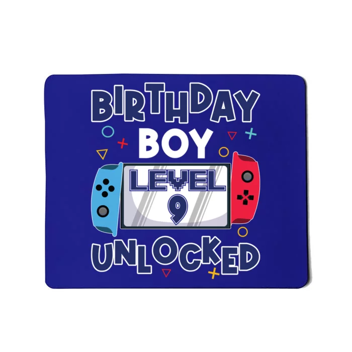 Level 9 Unlocked Gamer 9th Birthday Celebration Gift Mousepad