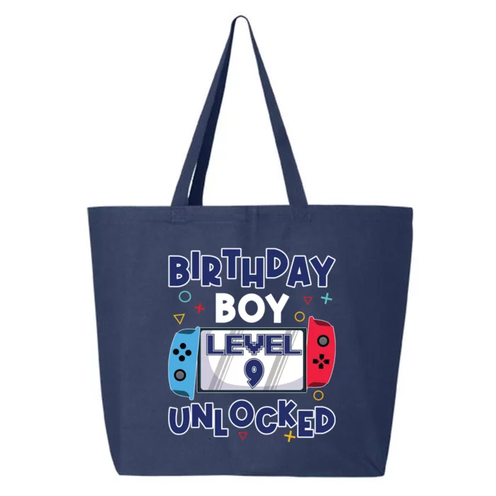 Level 9 Unlocked Gamer 9th Birthday Celebration Gift 25L Jumbo Tote