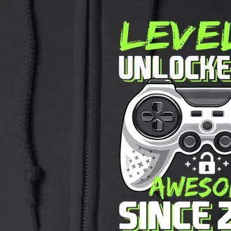 Level 9 Unlocked Awesome 2014 Video Game 9th Birthday Boy Full Zip Hoodie