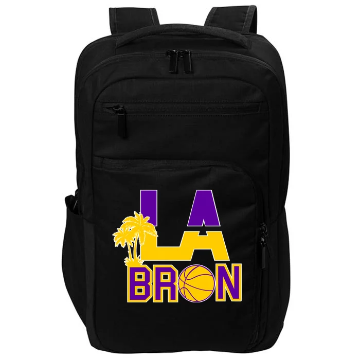 LA Bron Basketball Palm Tree Logo Impact Tech Backpack