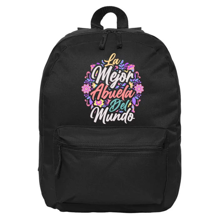 La Mejor Abuela del Mundo Hispanic Grandma & Mother's Day 16 in Basic Backpack