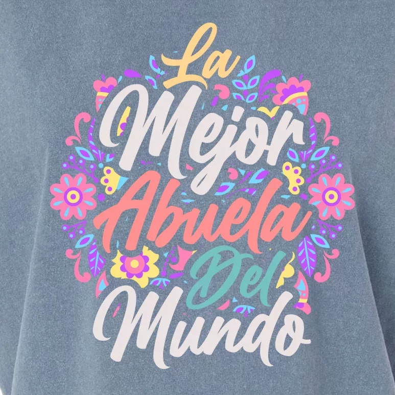 La Mejor Abuela del Mundo Hispanic Grandma & Mother's Day Garment-Dyed Women's Muscle Tee