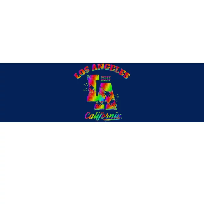 LA Retro Los Angeles Colors Bumper Sticker