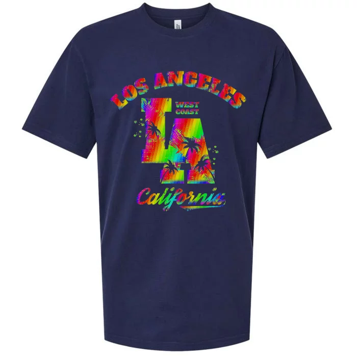 LA Retro Los Angeles Colors Sueded Cloud Jersey T-Shirt