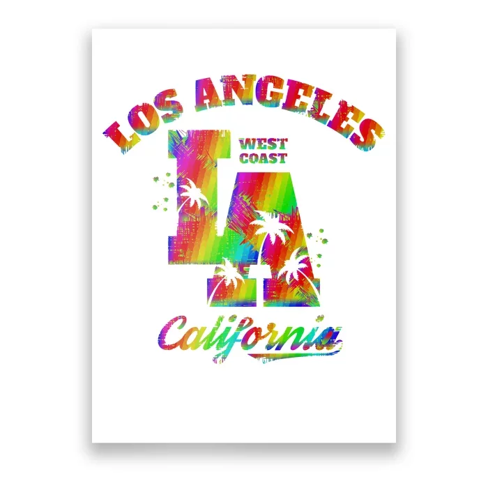 LA Retro Los Angeles Colors Poster