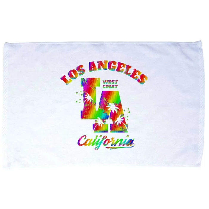 LA Retro Los Angeles Colors Microfiber Hand Towel