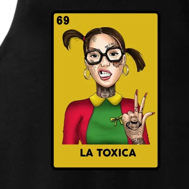 La Toxica 69 Lottery Card Ladies Tri-Blend Wicking Tank