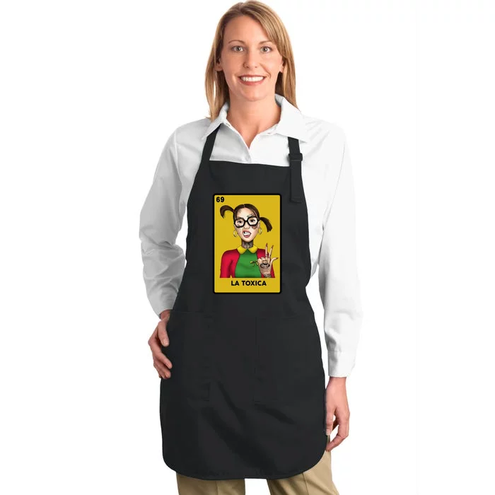 La Toxica 69 Lottery Card Full-Length Apron With Pocket