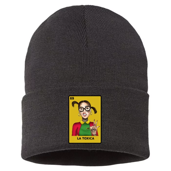 La Toxica 69 Lottery Card Sustainable Knit Beanie