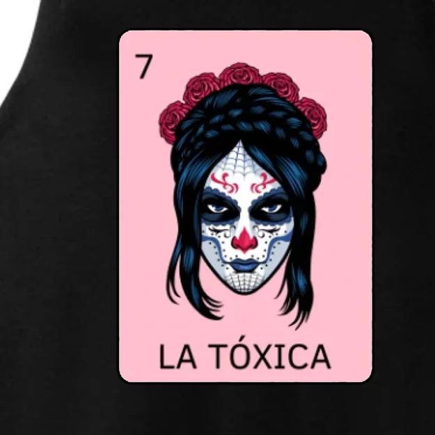 La Toxica Sugar Skull Ladies Tri-Blend Wicking Tank