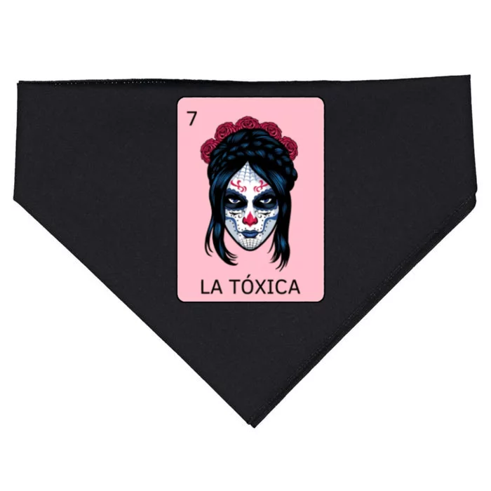 La Toxica Sugar Skull USA-Made Doggie Bandana