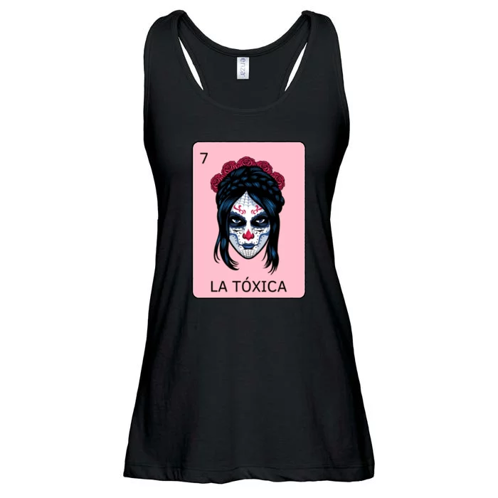 La Toxica Sugar Skull Ladies Essential Flowy Tank